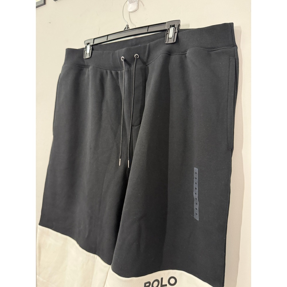 Polo Ralph Lauren Mens Black/Yellow Colorblock Logo Double Knit Jogger Pant 1XB - Picture 3 of 8